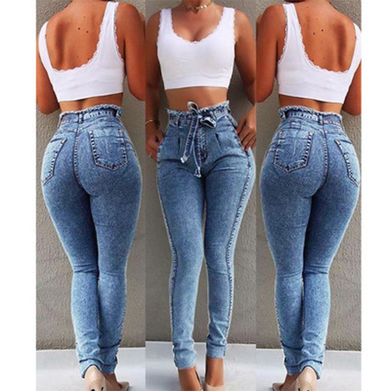 Curvy Fitted Fringed Jeans